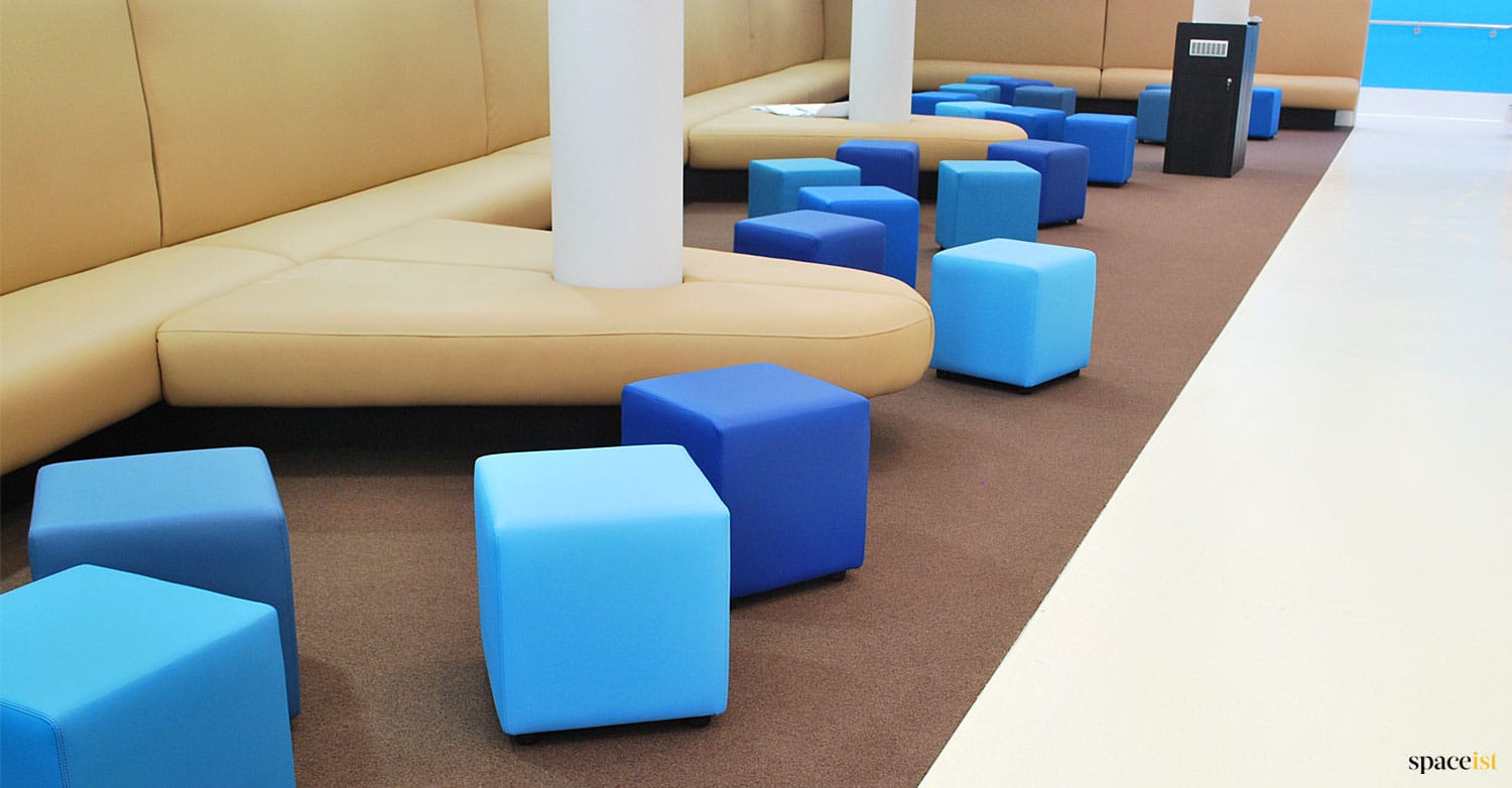 Common room blue stools