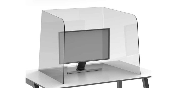 Large Clear Desk Protection Screen