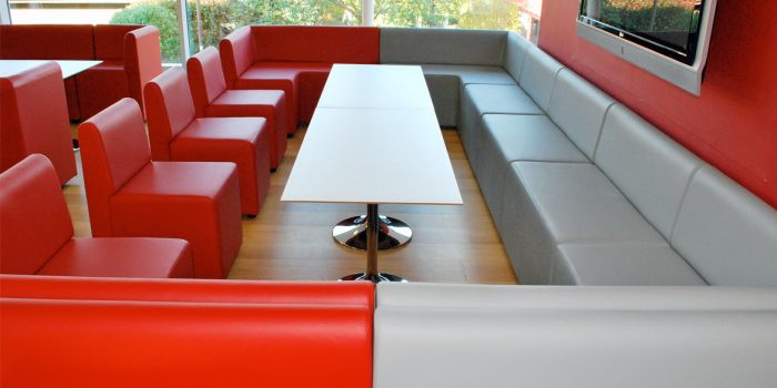 Large booth seating for students