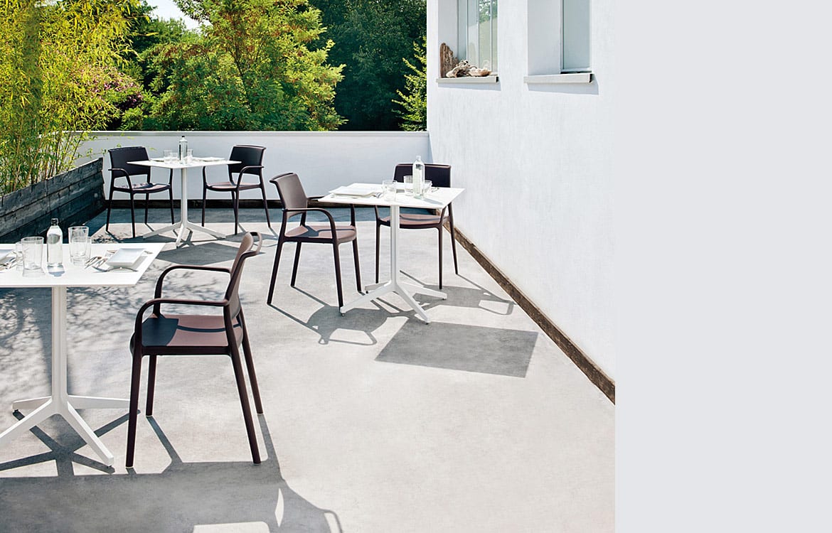 Large white folding table