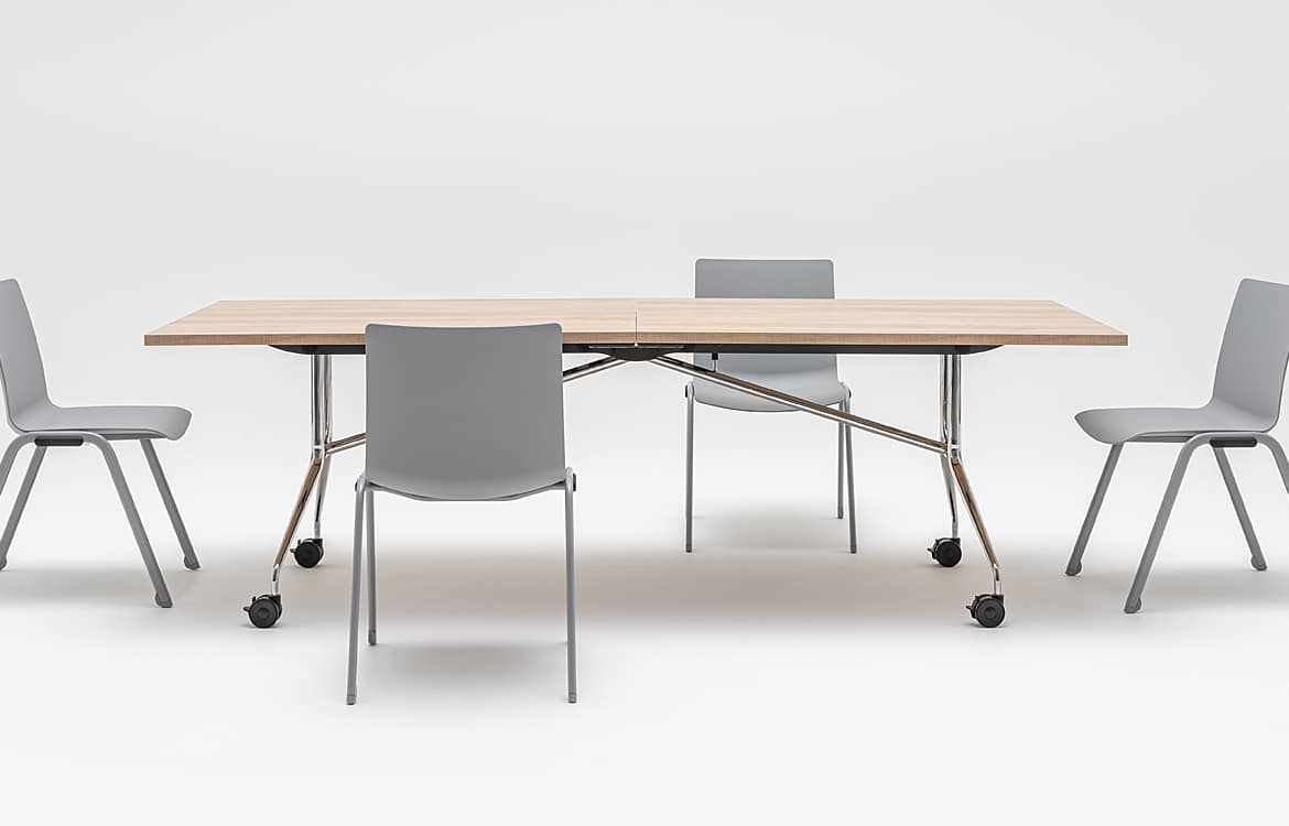 Large oak foldable table