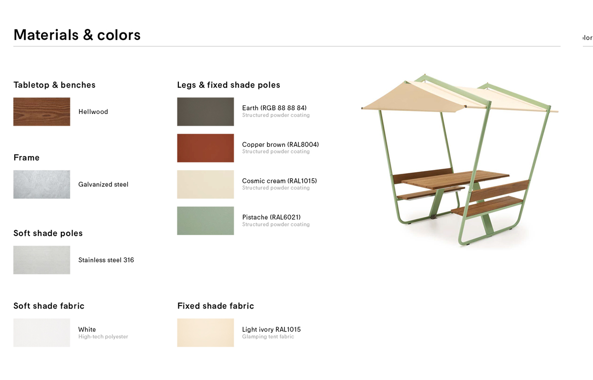 Luxury wood canteen table colours