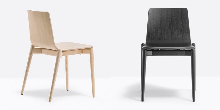 Pedrali Malmo wood cafe chair