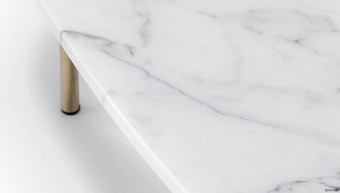 White Marble Top Closeup