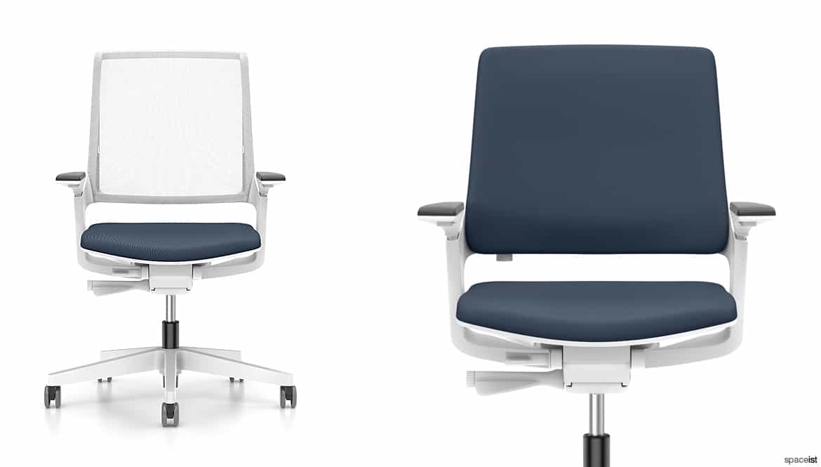 White Mesh Swivel Chair