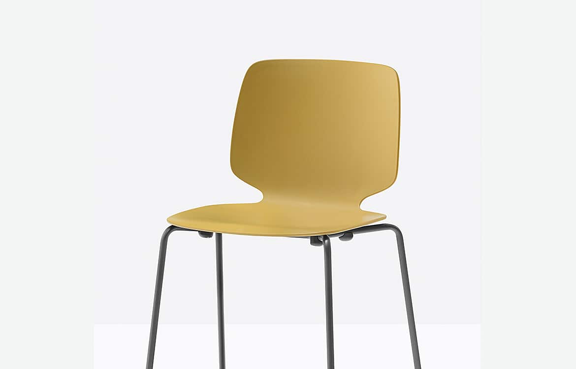 Mustard cafe chair