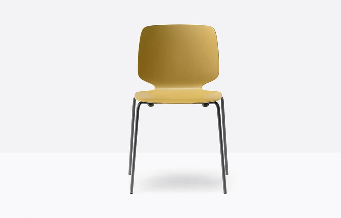 Mustard cafe chair
