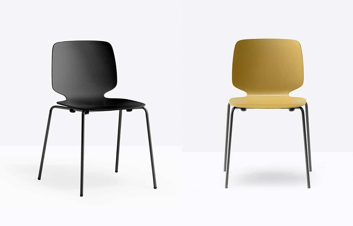 Mustard cafe chair
