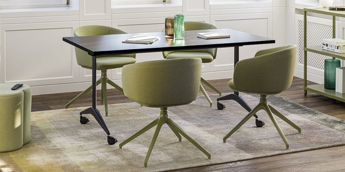 Olive green meeting chair