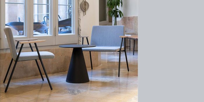 Osaka reception chair grey