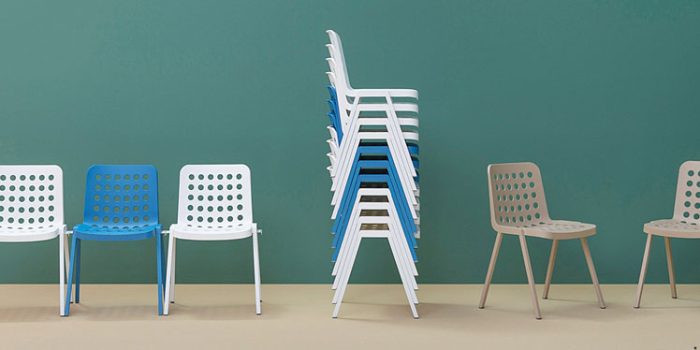Outdoor cafe chairs