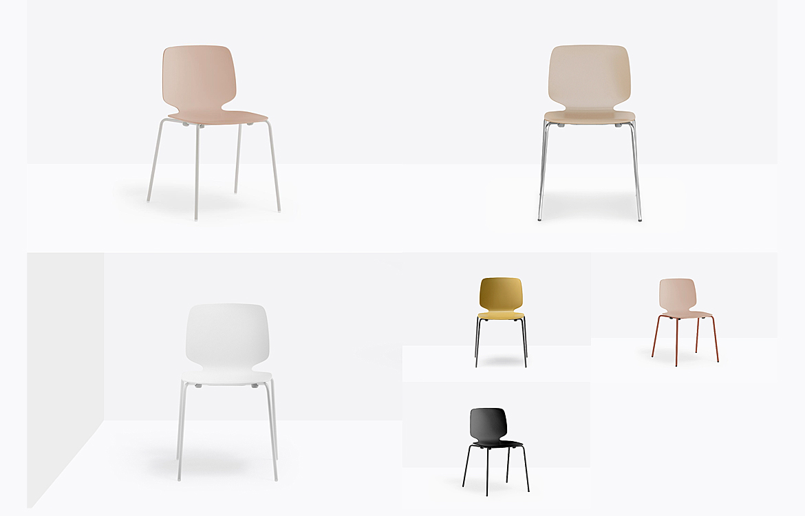 Pedrali Babila plastic cafe chair range