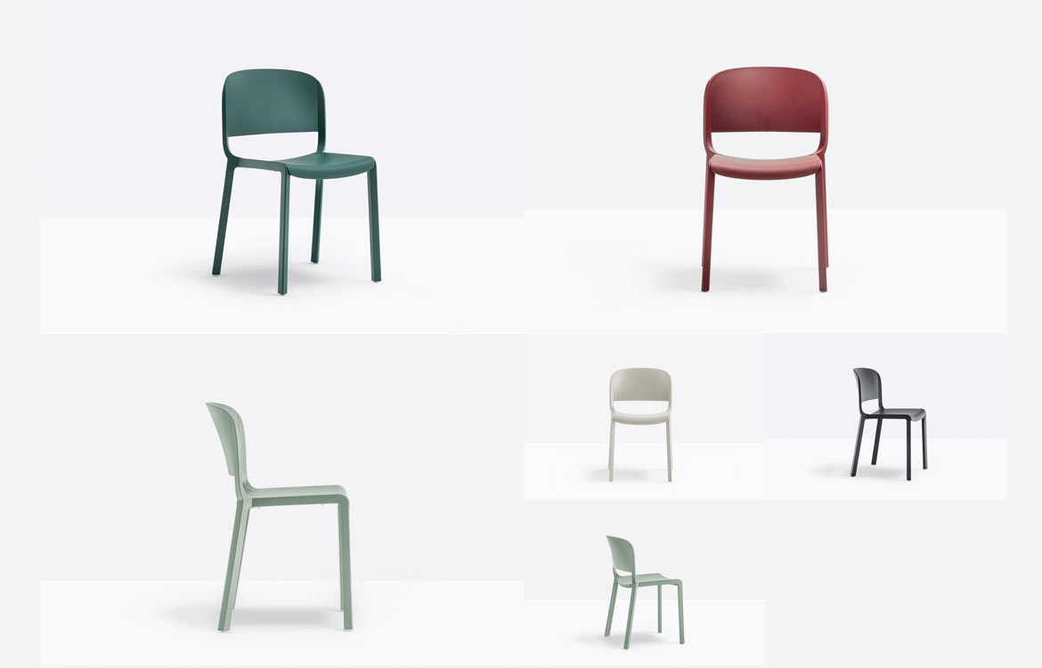 Pedrali Dome cafe chair colours