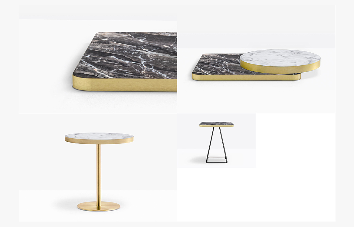 Brass cafe table top colours