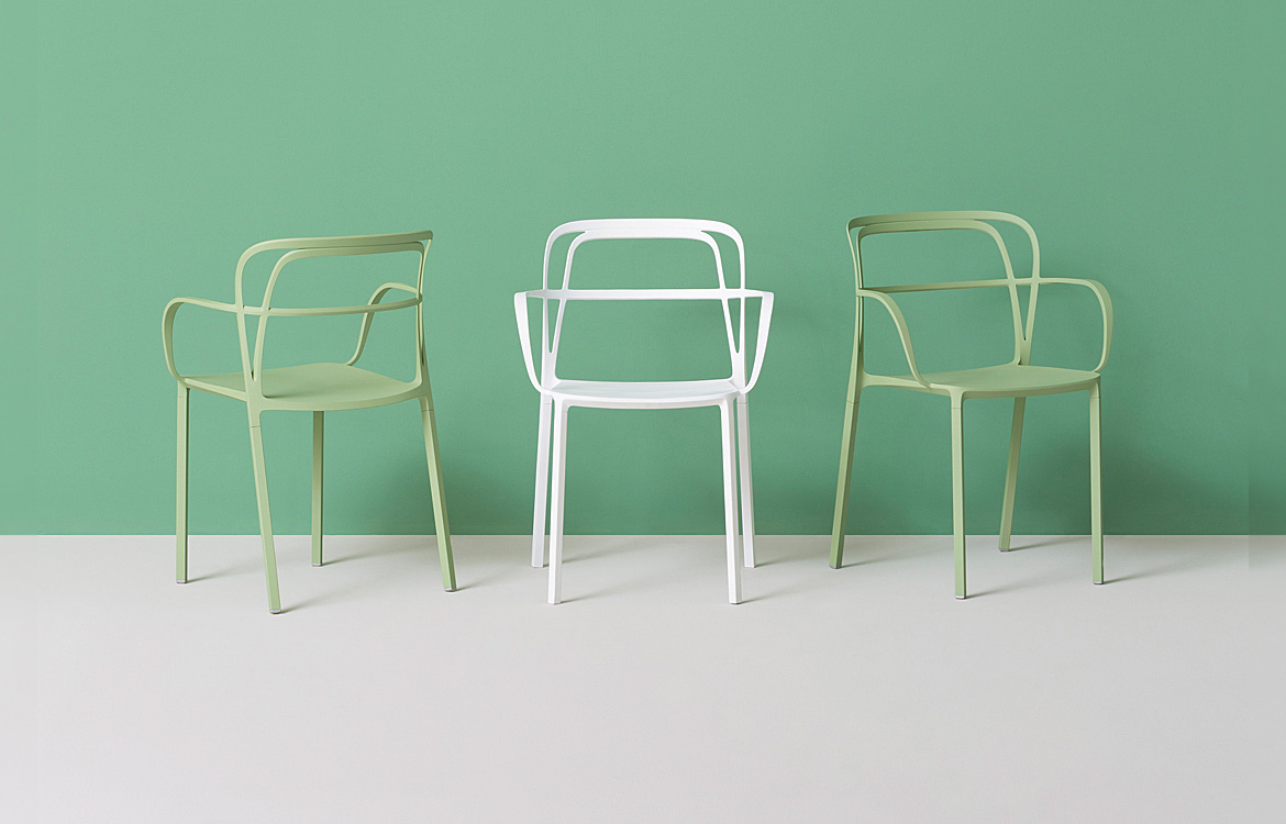 Pedrali Intrigo chair in green