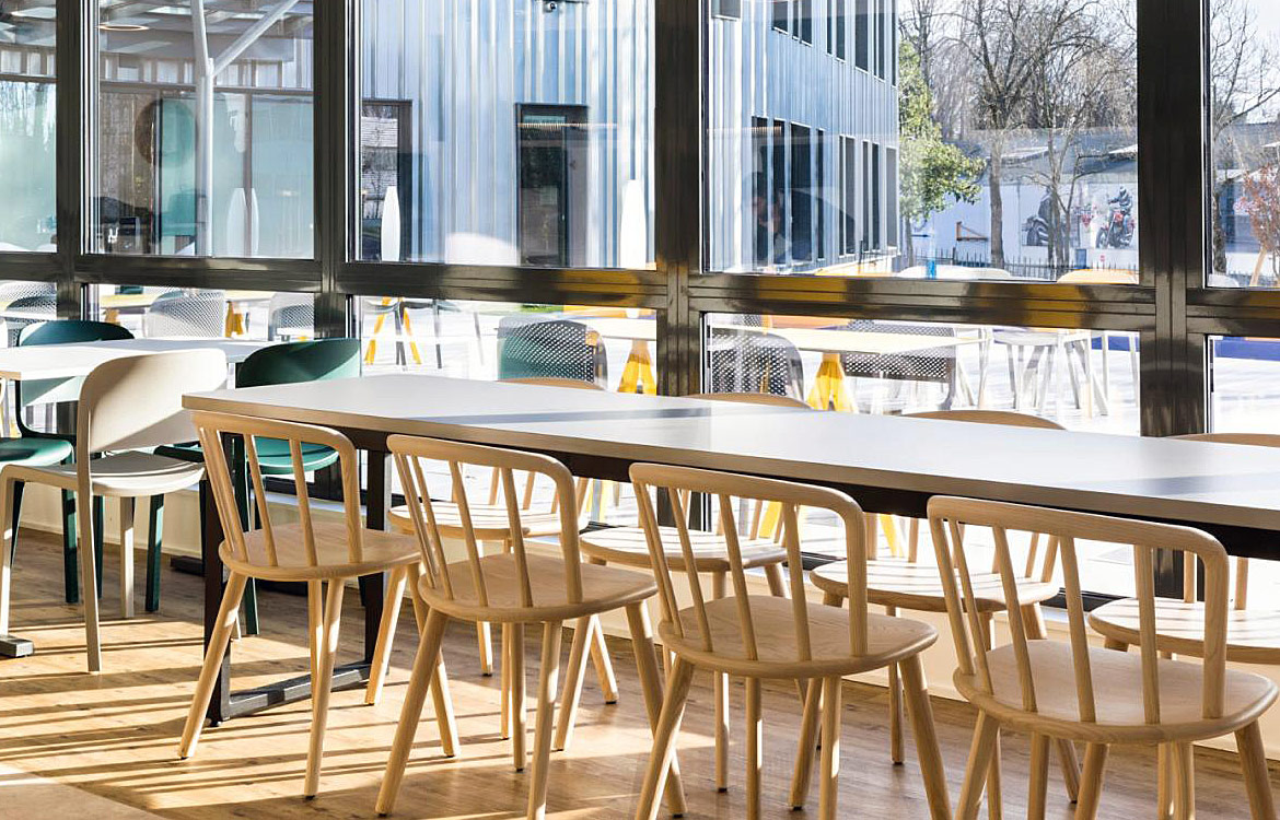 Pedrali Nym wood cafe chair