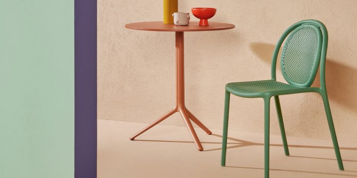Pedrali Remind green cafe chair