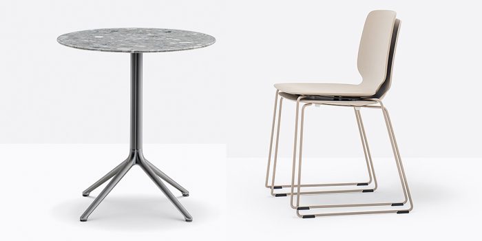 Pedrali Elliot titanium table