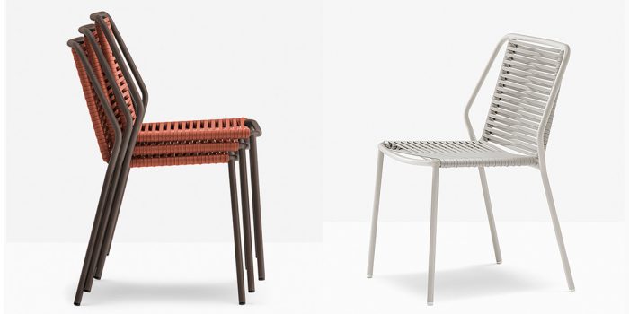 Pedrali Philia weaved stacking chair