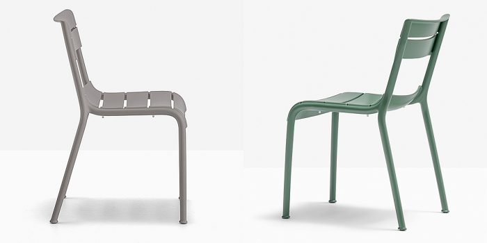 Green and green outdoor cafe chair
