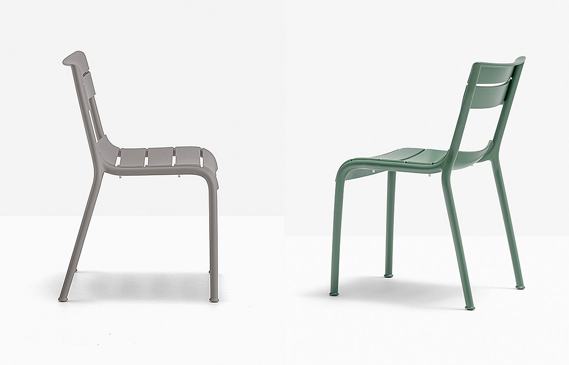 Green and green outdoor cafe chair