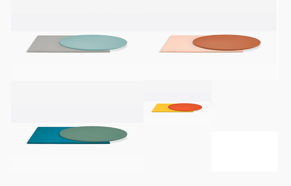 Pedrali steel cafe table top colours