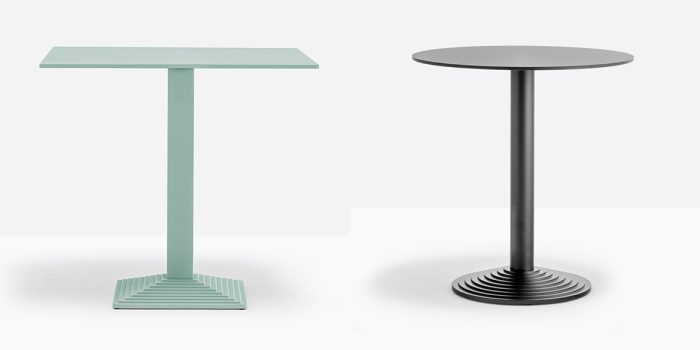 Pedrali step weighted cafe table