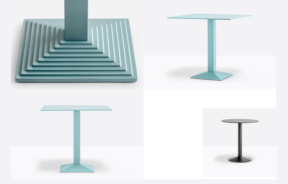 Pedrali step weighted cafe table range