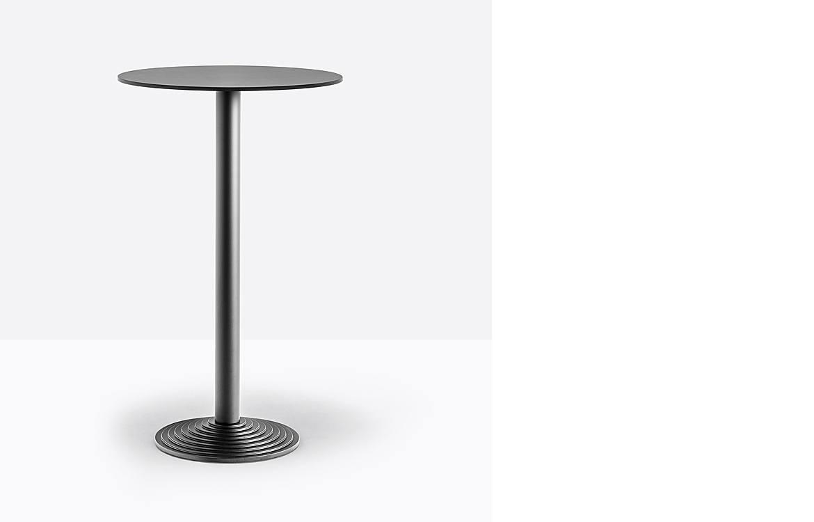 Pedrali step weighted high cafe table