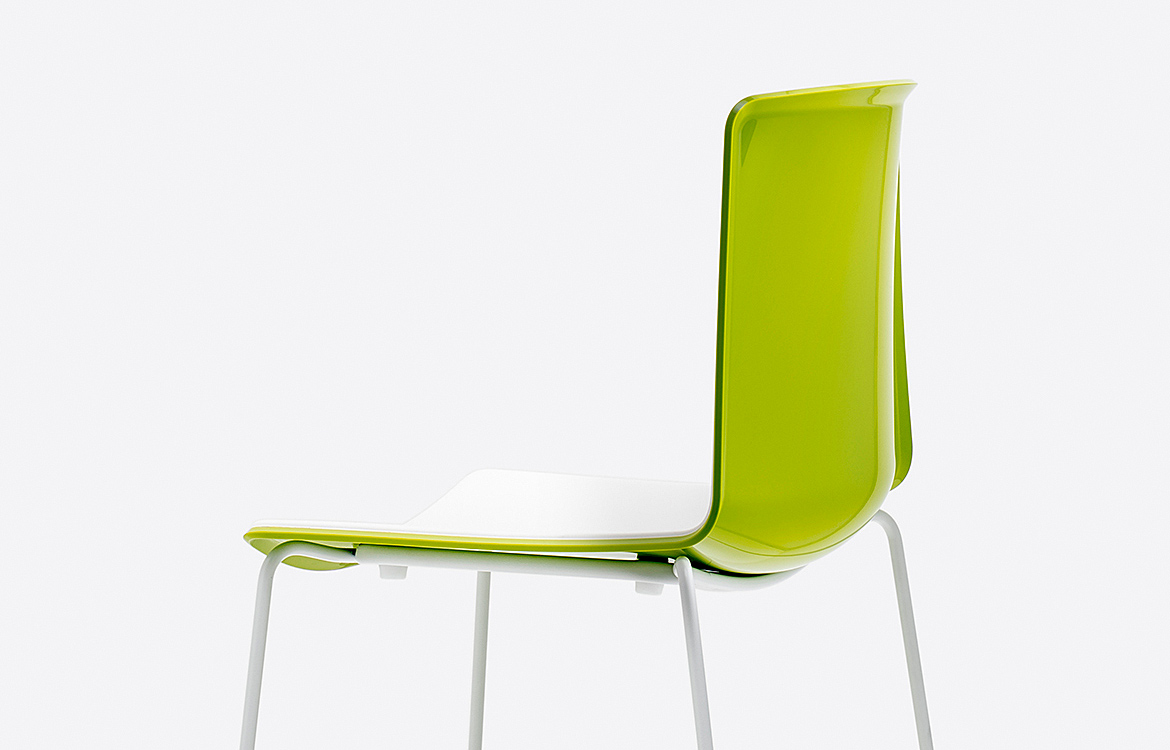 Pedrali Tweet green cafe stools