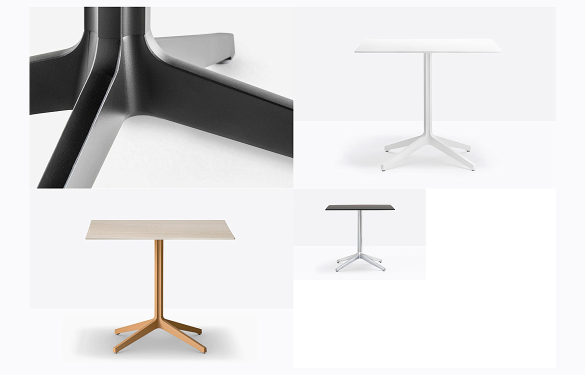 Pedrali Ypsilon 4 large cafe table