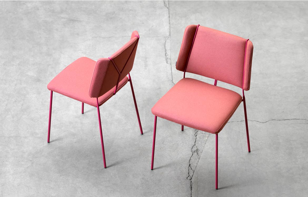 Pink commercial meeting chair