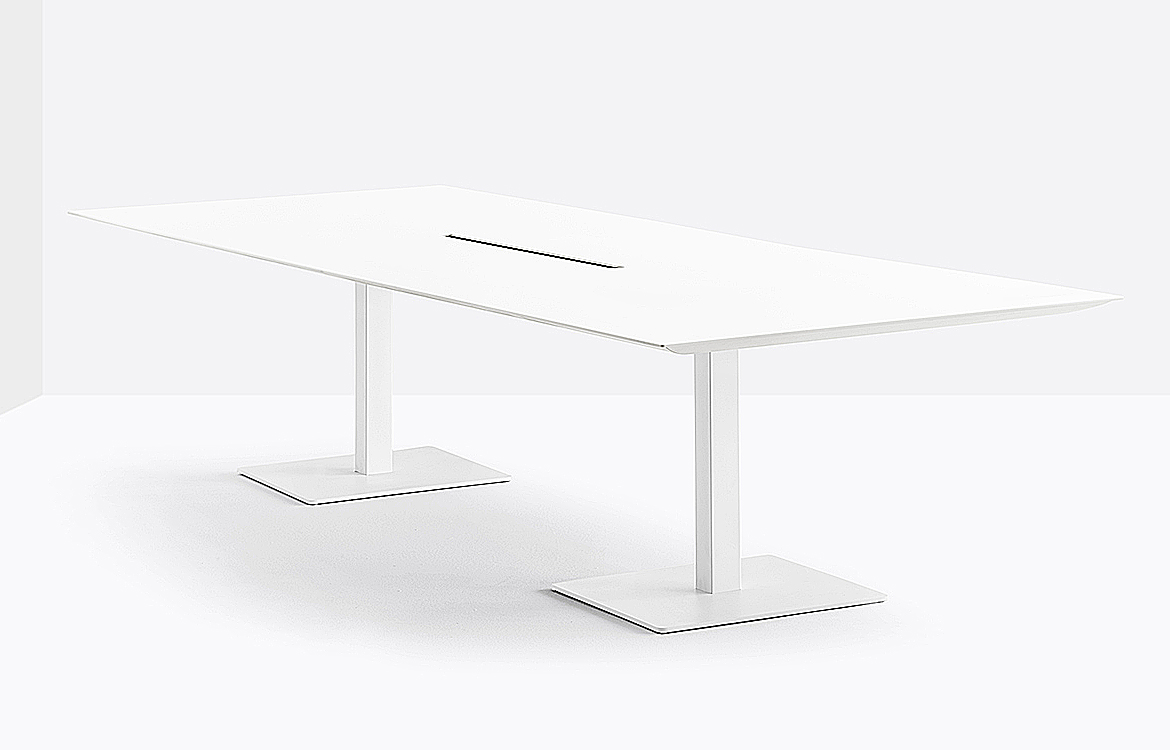 Plano commercial table in white