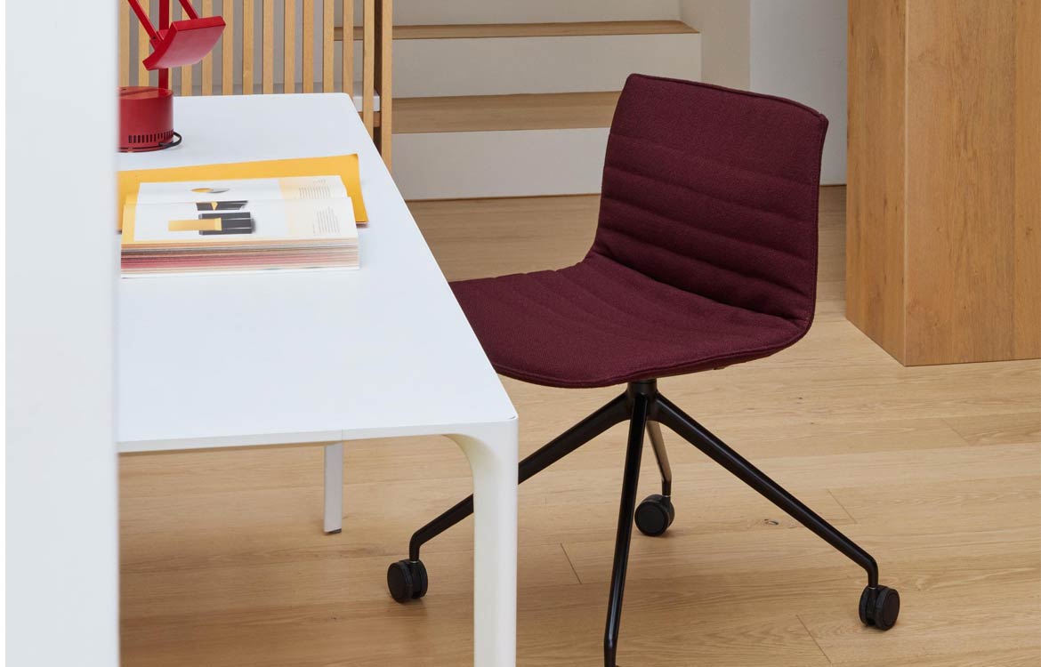 Purple commercial chair