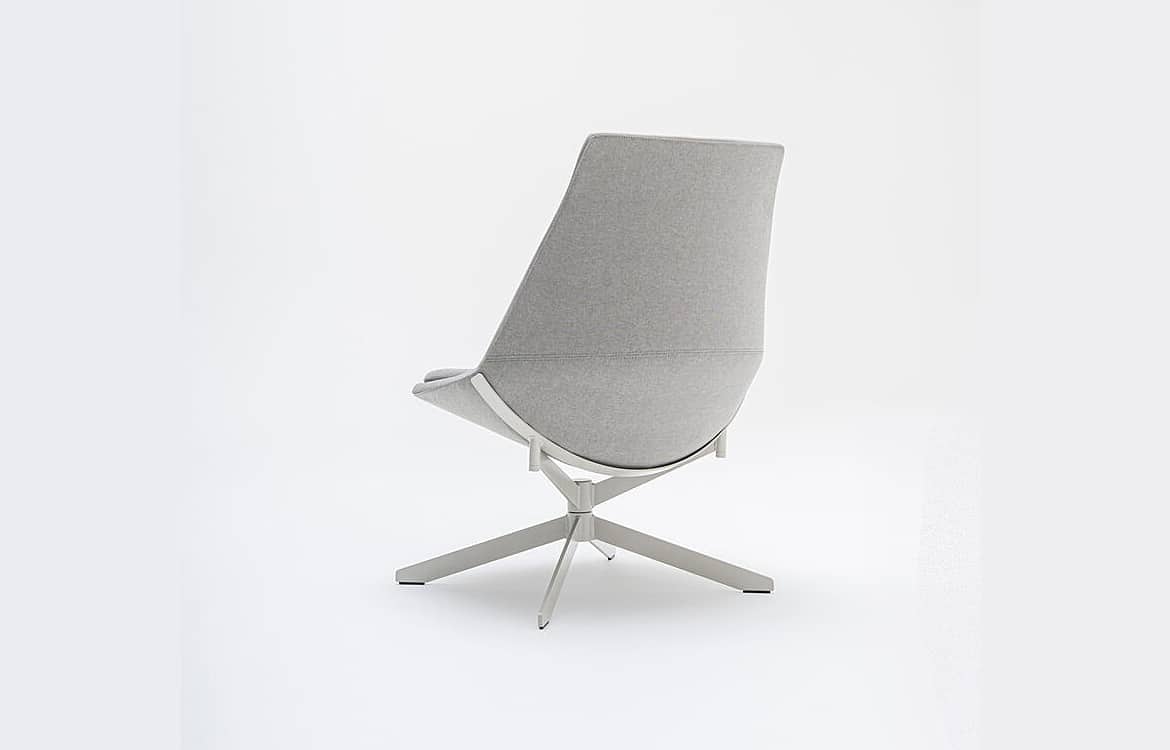 Reception chair grey Rank