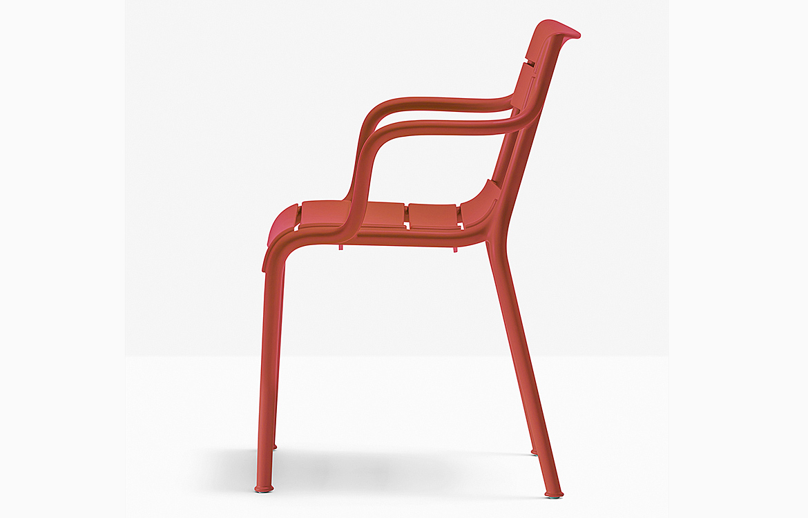 Red outdoor chair