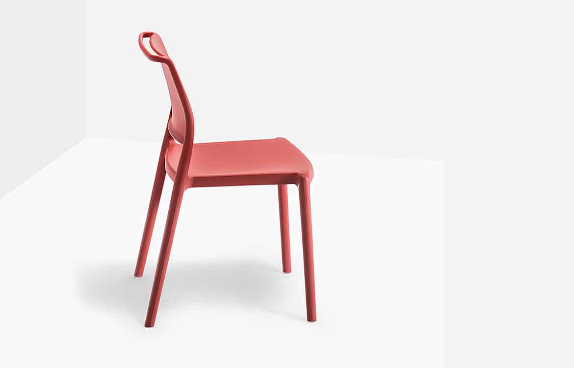 Red cafe chair