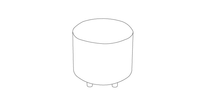 Round cube shape