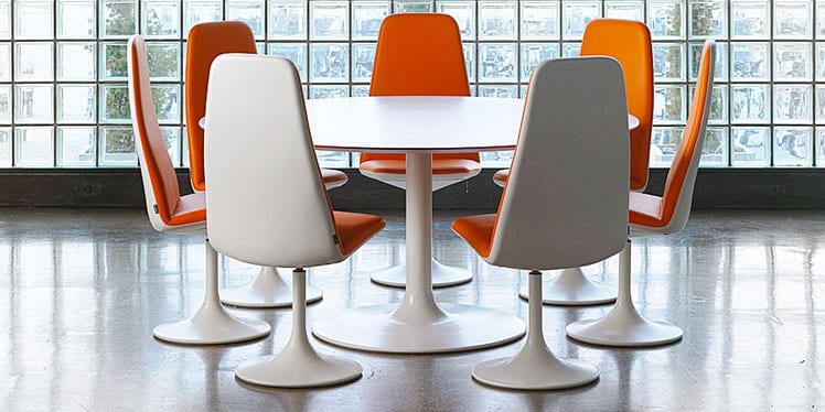 Round meeting tables