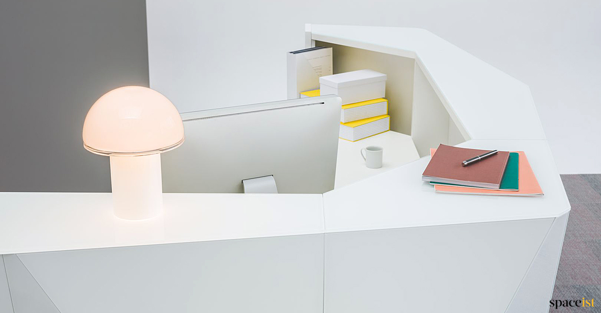 Alps reception desk detail