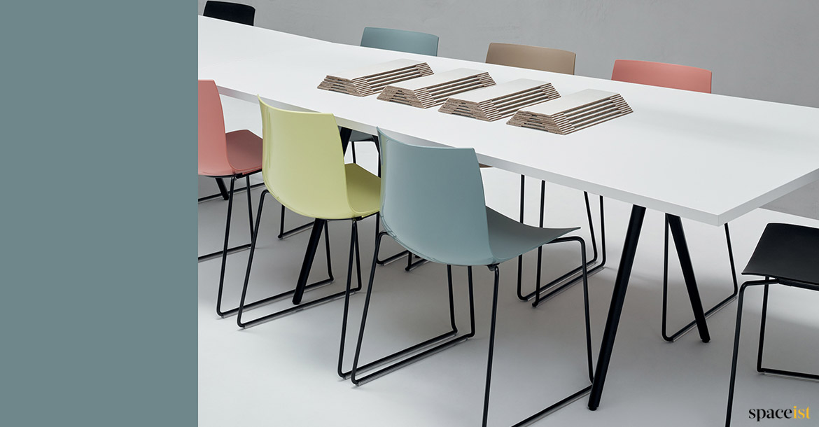 designer plastic meeting chair