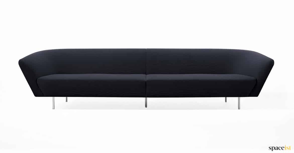 Large dark coloured sofa
