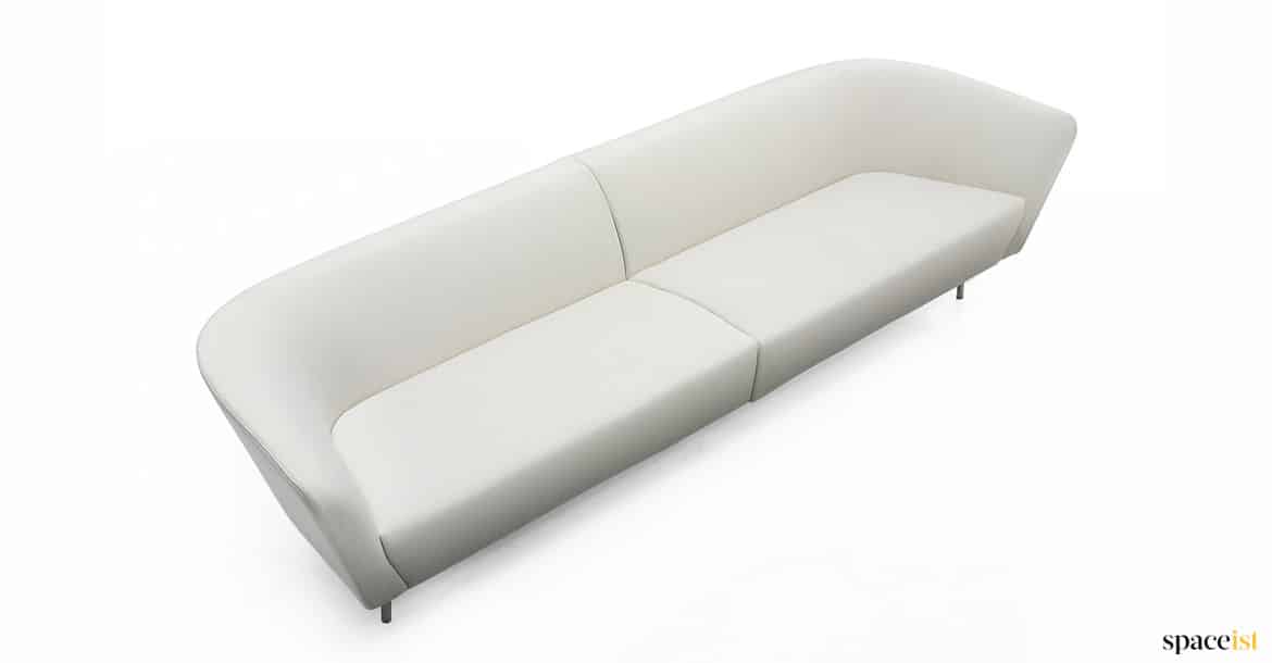 Split white modern sofa