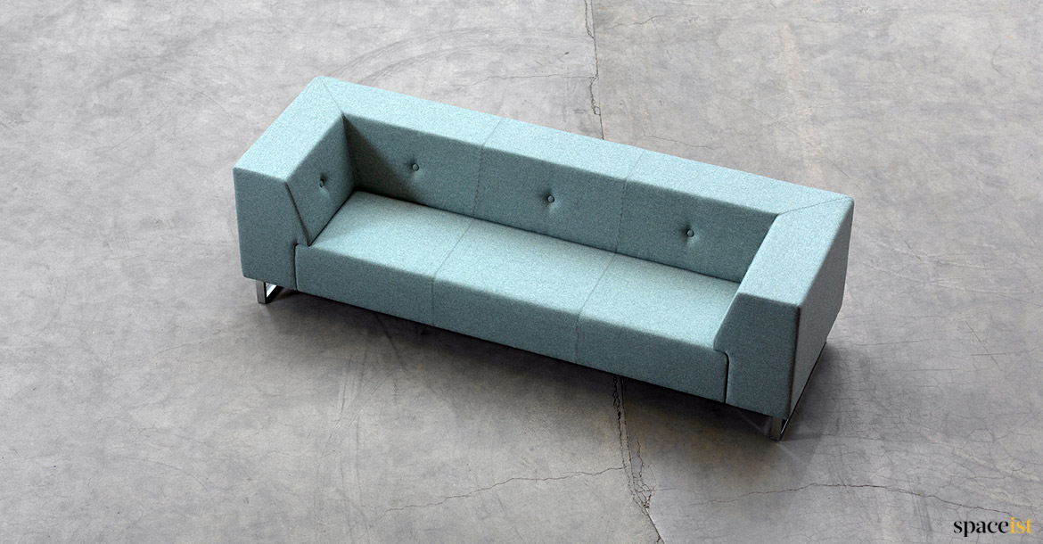 button backed sofa 3 seater