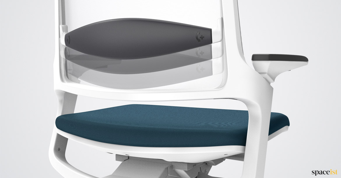 Desk chair with adjustable back support