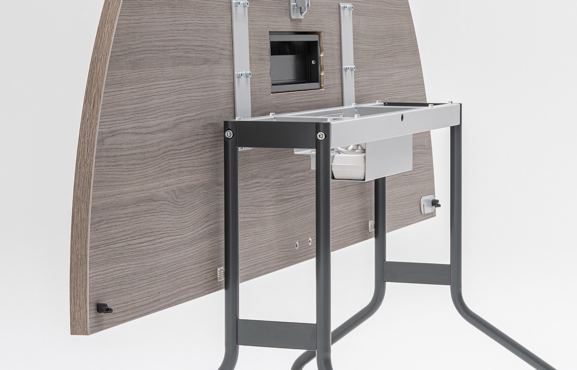 School folding table mechanism