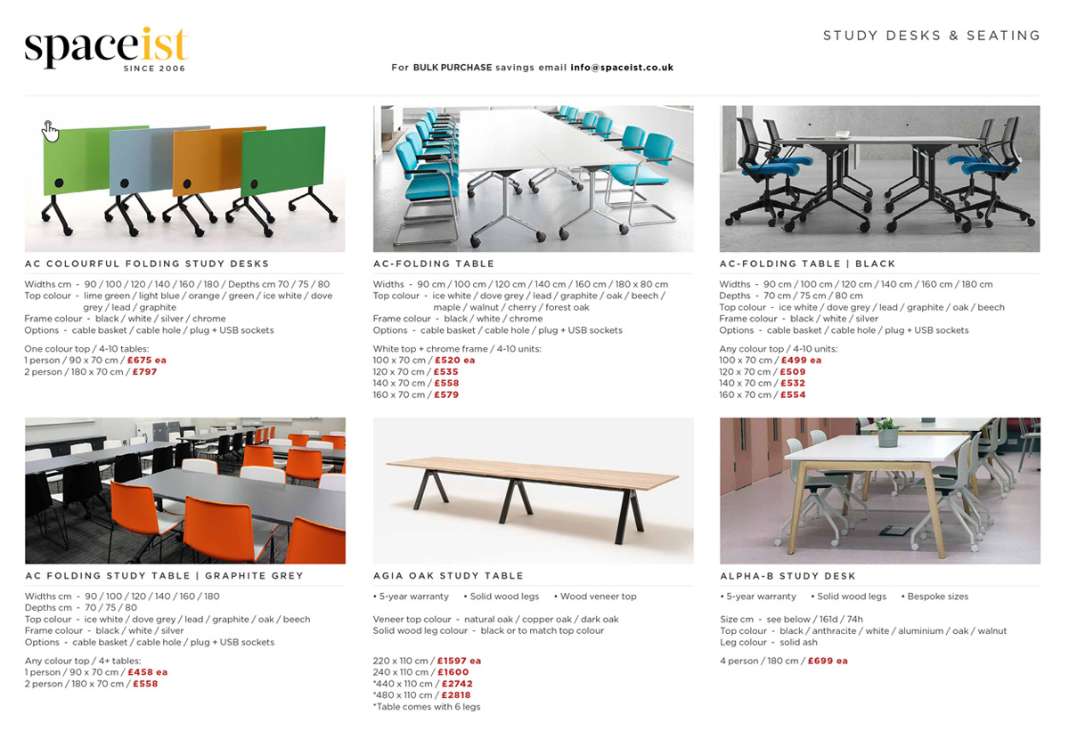 School study desk prices