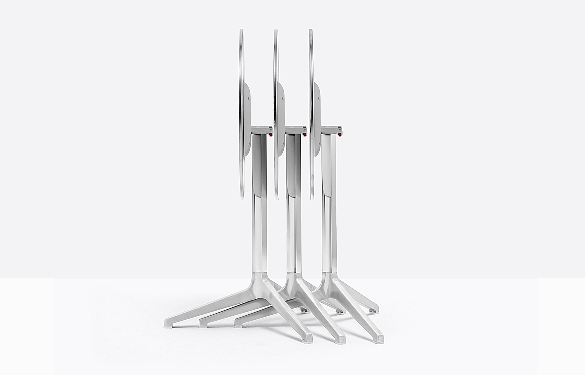 Folding and stacking cafe tables