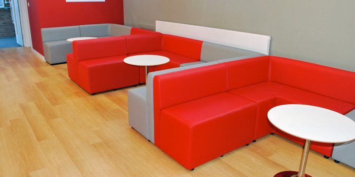 Small booth seating for students