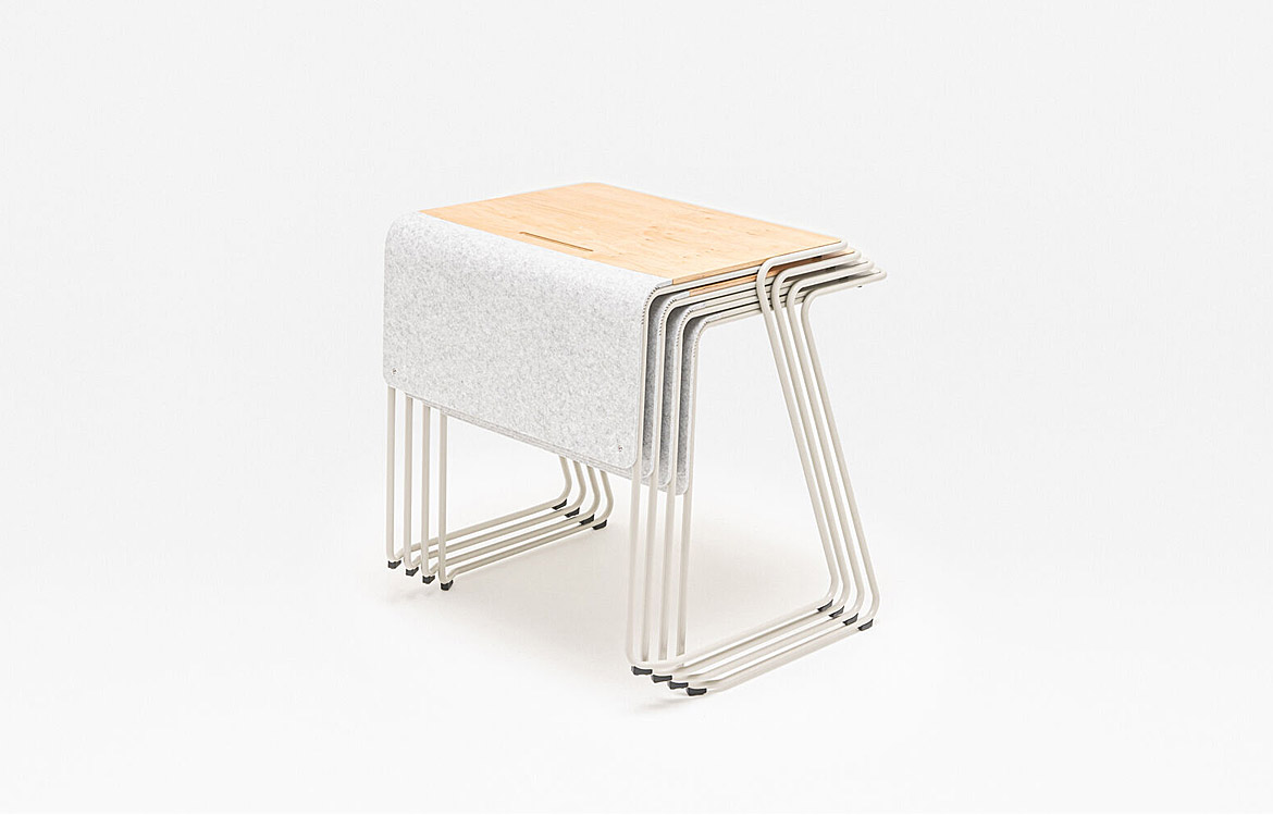 Small stacking school desk